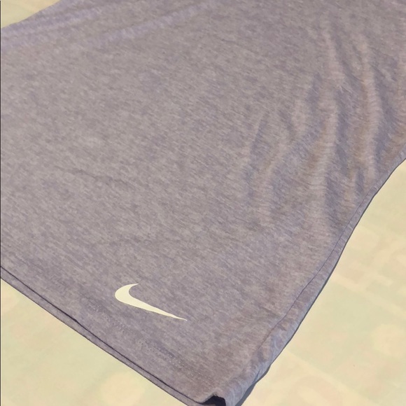 NIKE WOMENS purple dri-fit short sleeve top - Picture 2 of 4